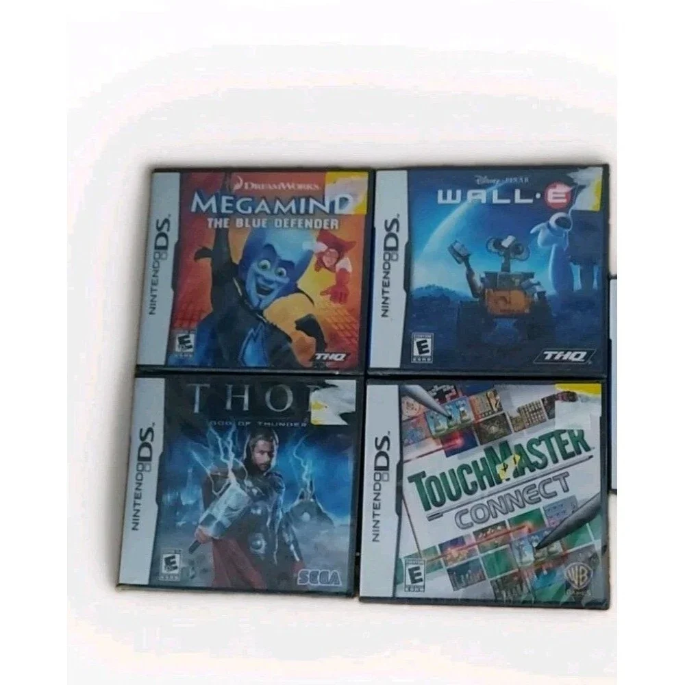 Nintendo DS Games - Lot Of 4 - Wall-E Thor Megamind Touchmaster Connect - NEW